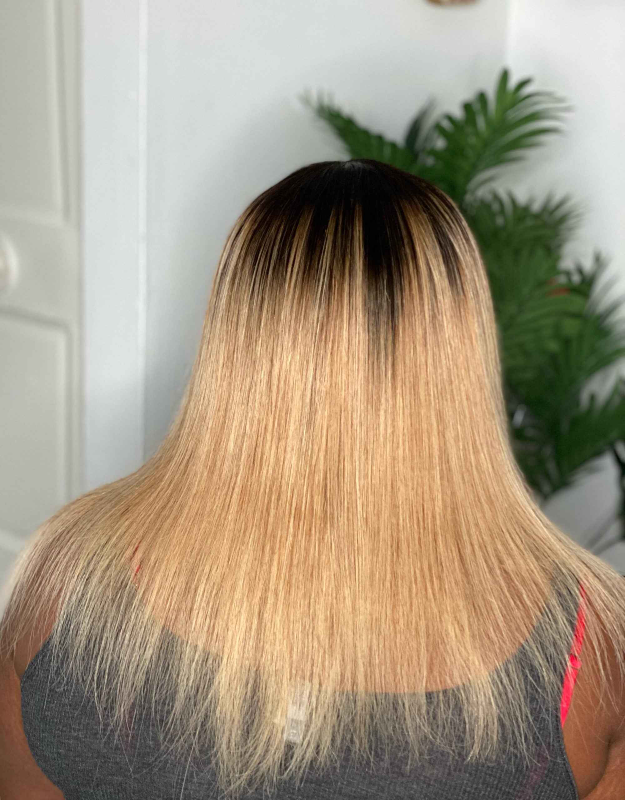 Dark Root Bang Blonde