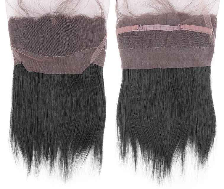 Virgin Remy 360 Lace Frontal Closure Natural Straight