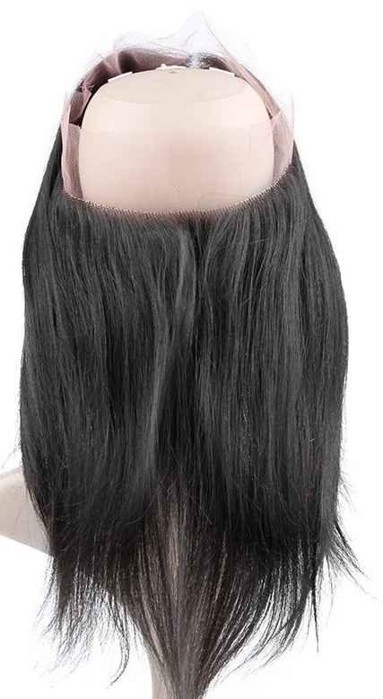 Virgin Remy 360 Lace Frontal Closure Natural Straight