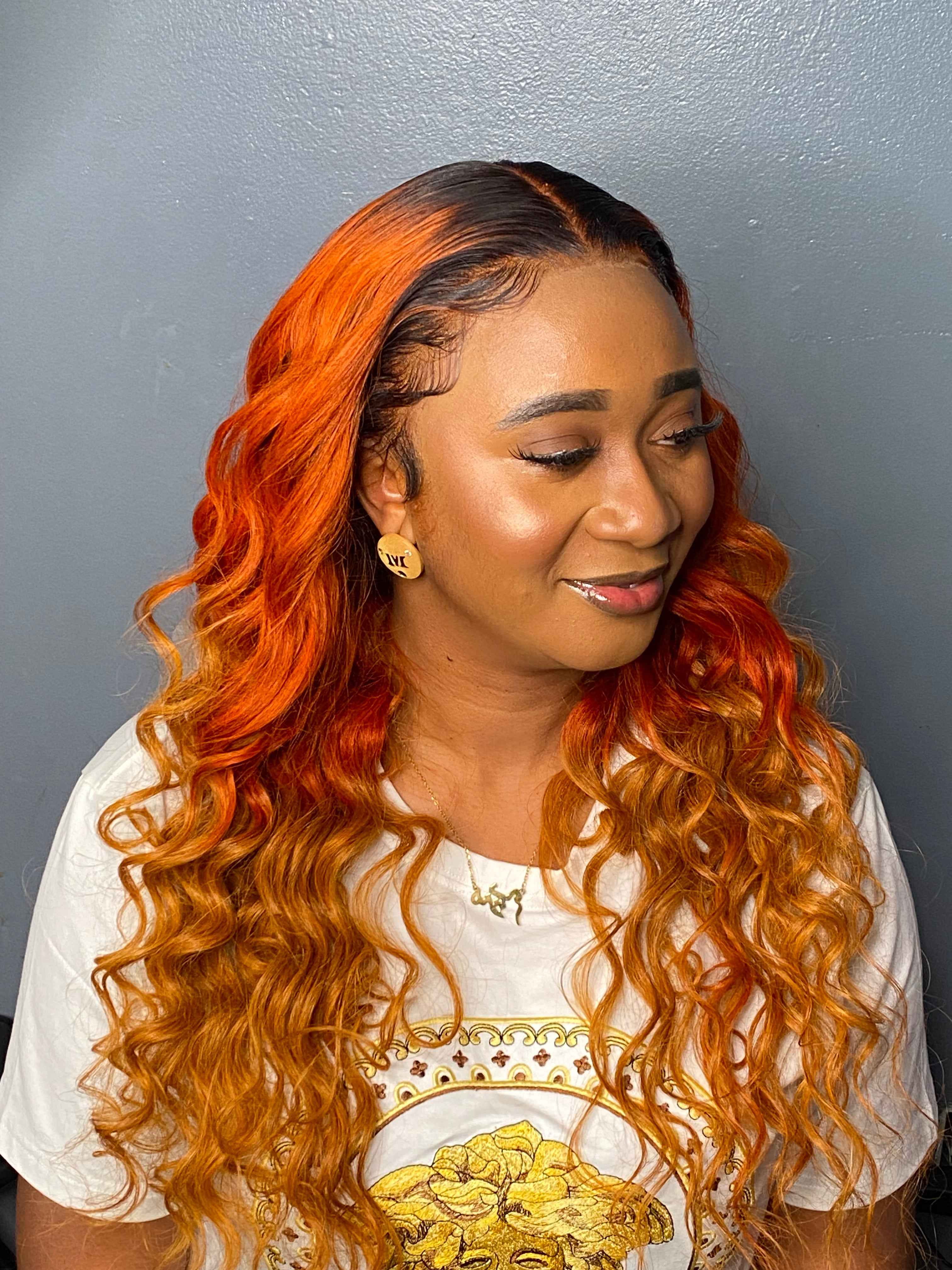 1b/orange spice Body Wave Wig