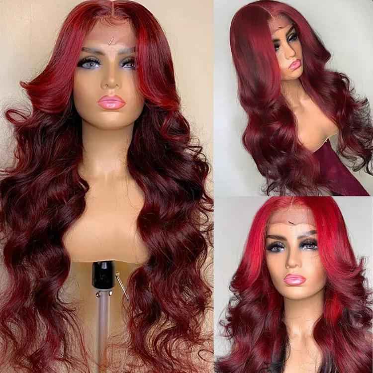 Red Color LaceFront Wig