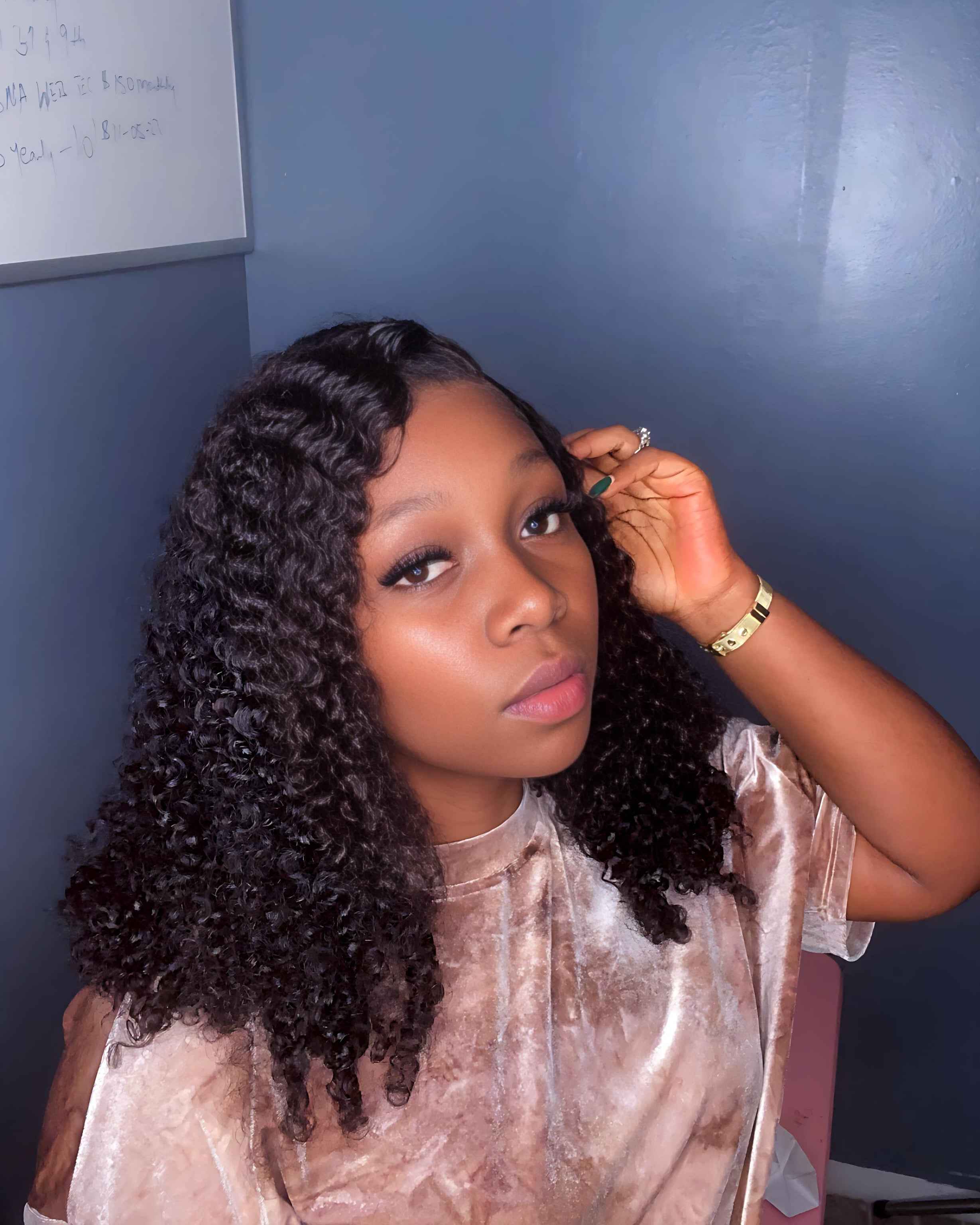 Burmese Curly Glueless Wig