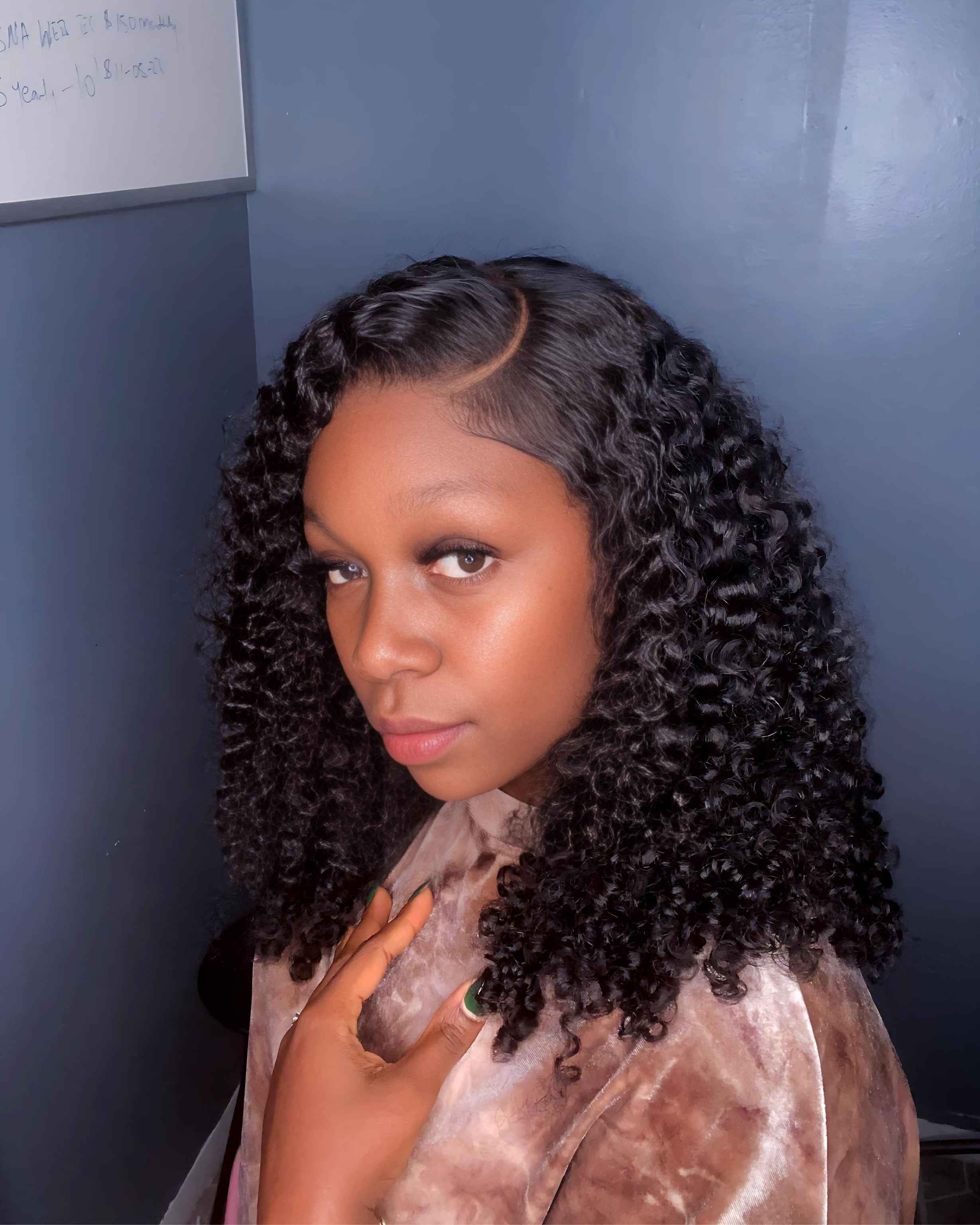 Burmese Curly Glueless Wig