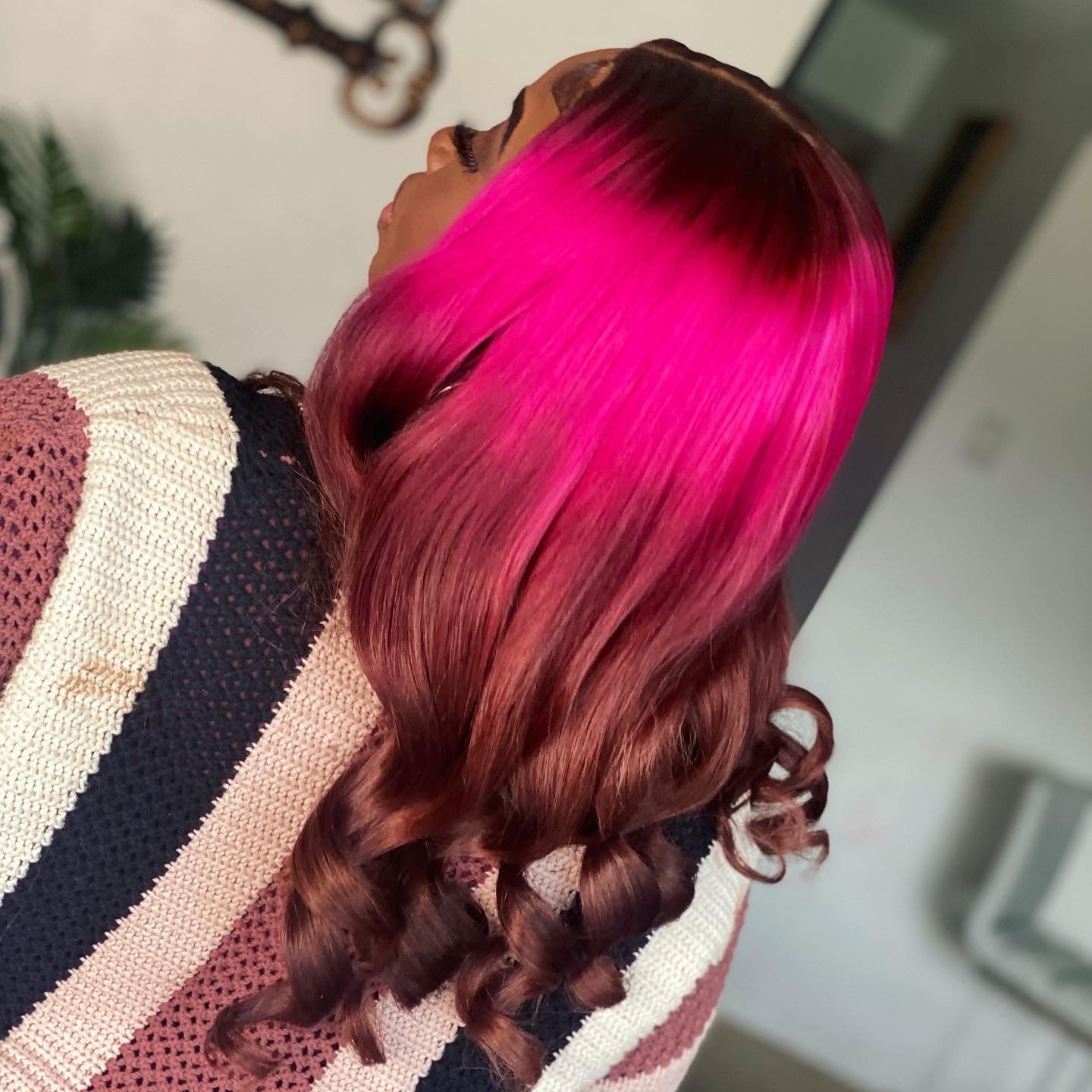 Hot Pink Stelle/HoneyBrown - Kelces Unique Hair