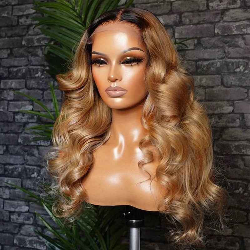 KelceUniqueHair 1B/27 Body Wave 4x4/13x4 Closure Wig