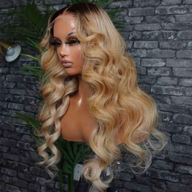 KelceUniqueHair 1B/27 Body Wave 4x4/13x4 Closure Wig
