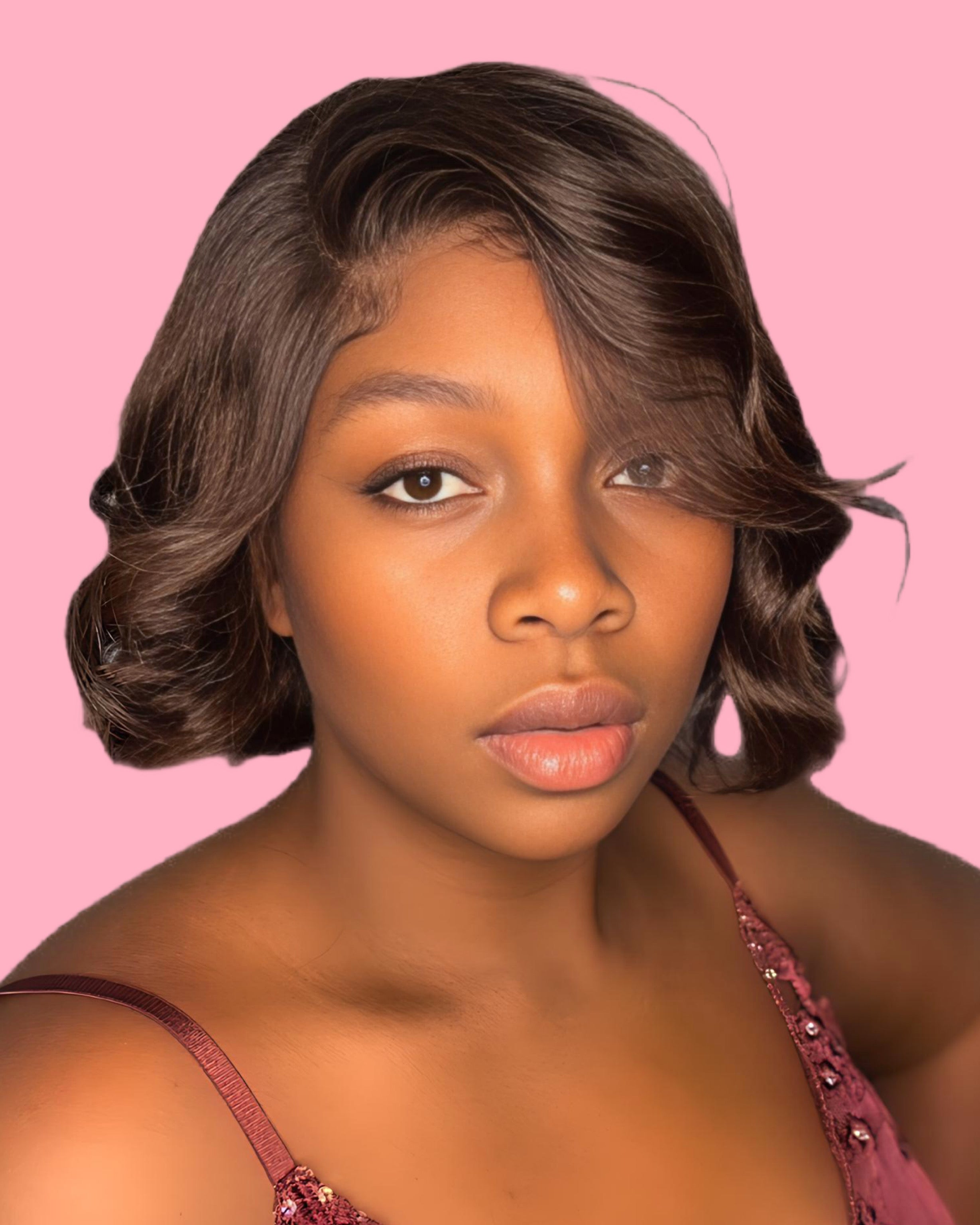 Kelcesuniquehair Chocolate Brown Human Hair Wig - Kelces Unique Hair