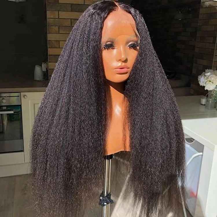 Kinky Straight Glueless Wig