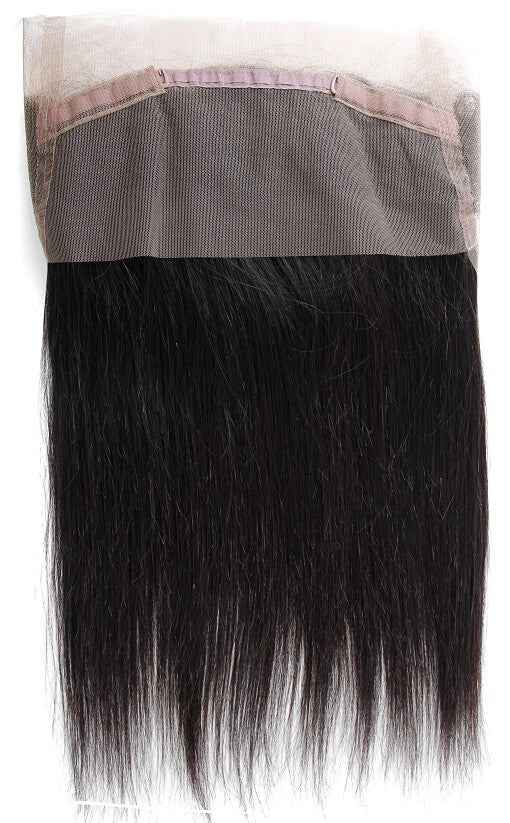 Virgin Remy 360 Lace Frontal Closure Natural Straight