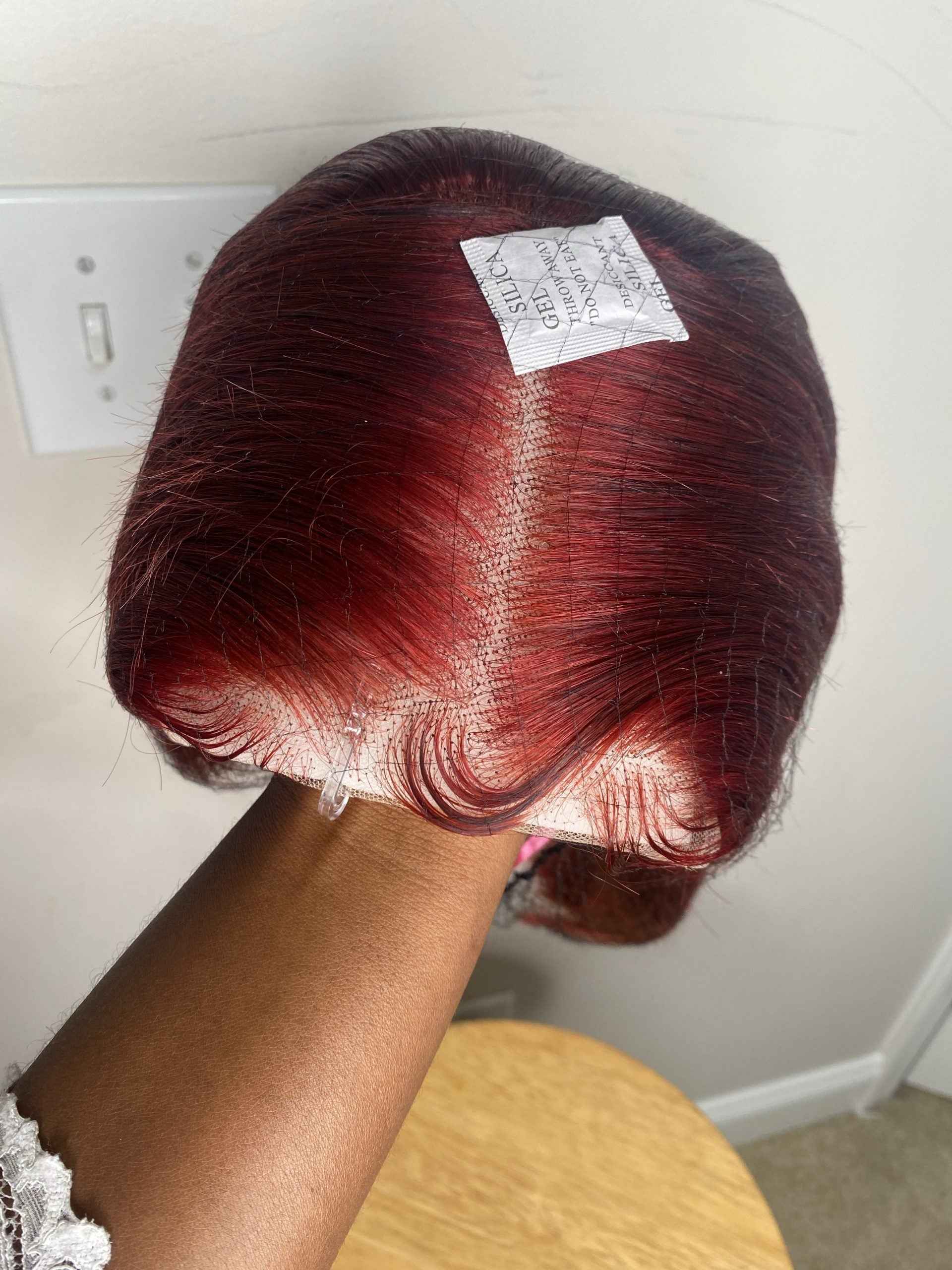 Burgundy Bob Wig