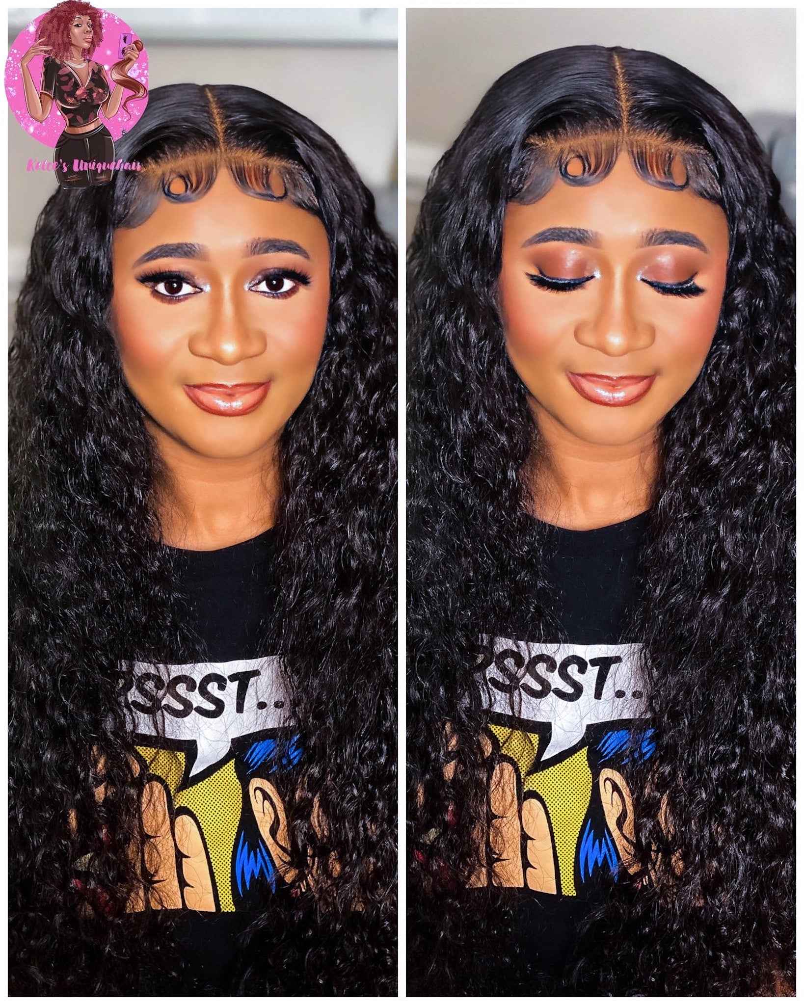 5x5 Water Wave wig HD lace