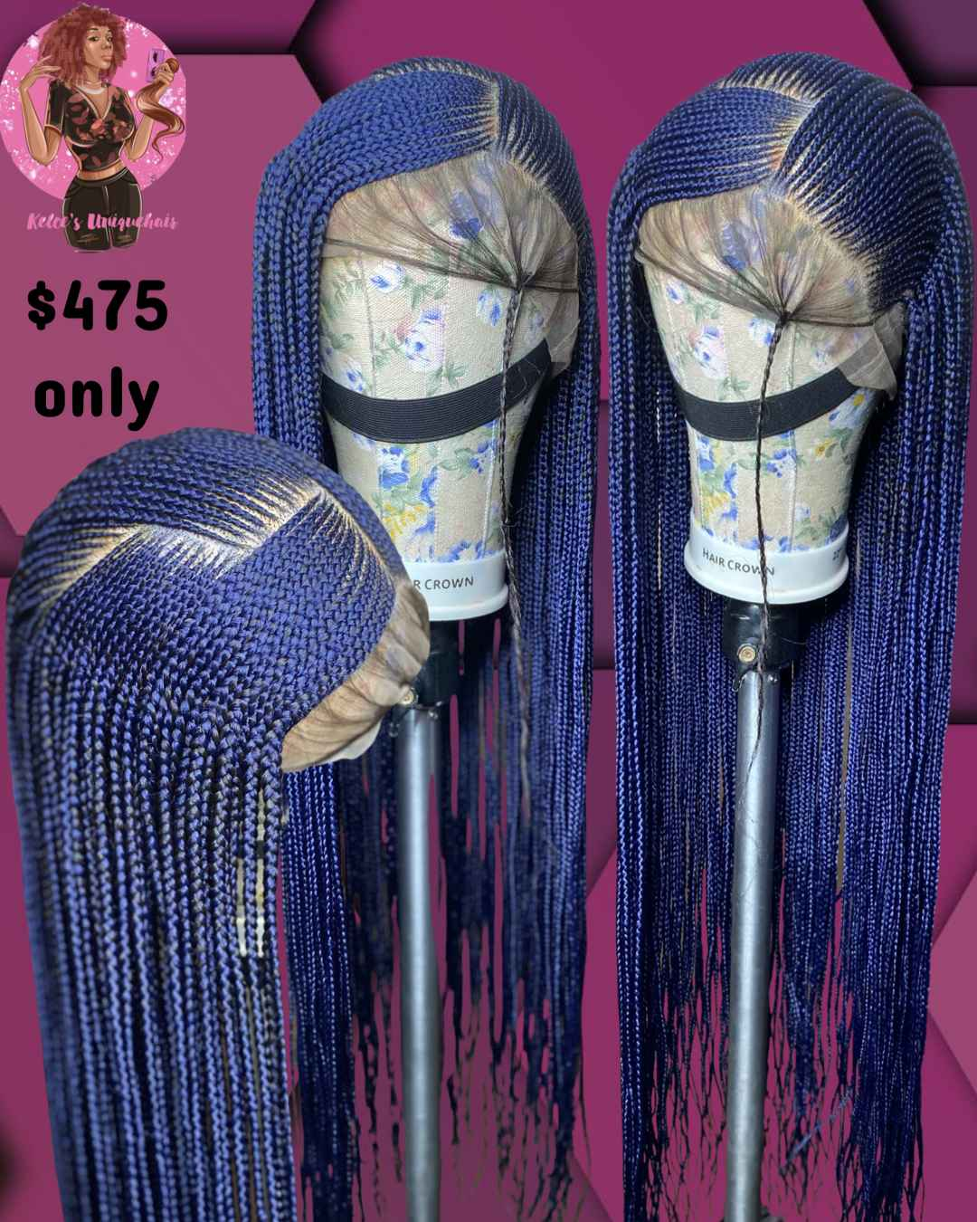 Cornrows Braided Wig