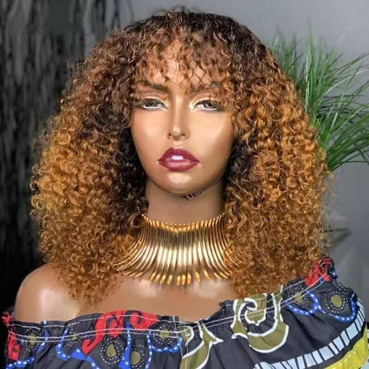 Ombré Brown Bang Color Wig