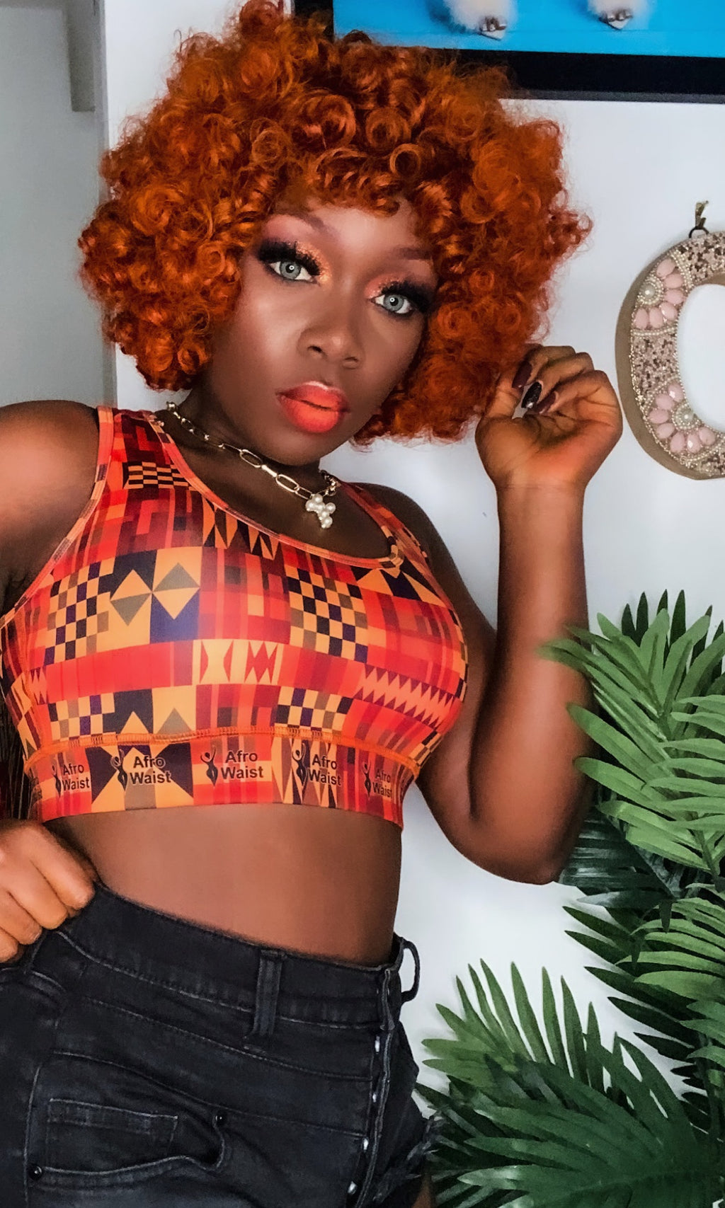 Bouncy Afro Curly 8" Glueless Wig with Bangs — Wear & Go