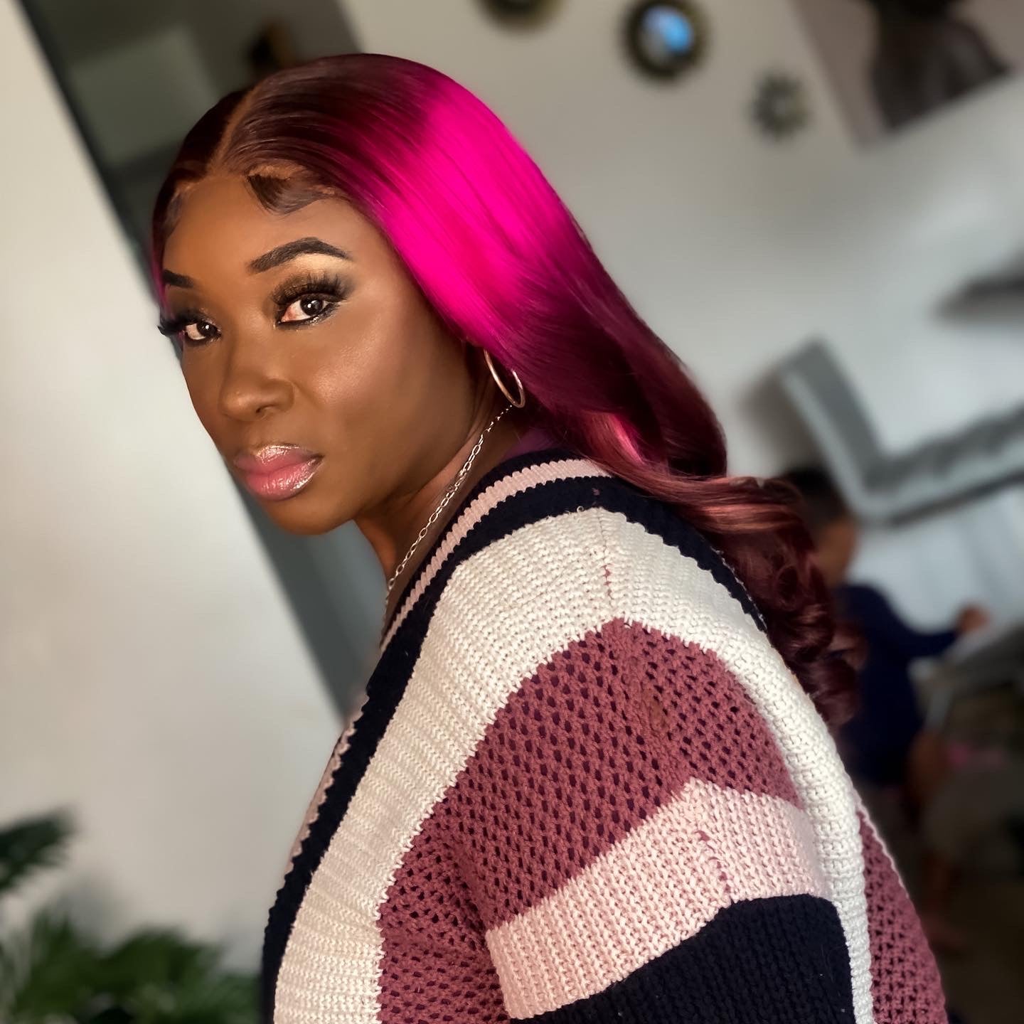 Hot Pink Stelle/HoneyBrown - Kelces Unique Hair