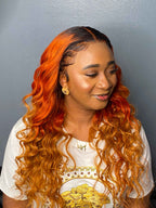 1b/orange spice Body Wave Wig