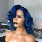 Blue Loose Wave HD Swiss Lace Wig