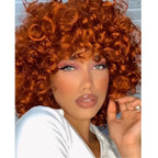 Bouncy Afro Curly 8" Glueless Wig with Bangs — Wear & Go