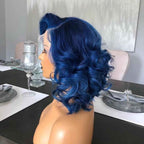 Blue Loose Wave HD Swiss Lace Wig