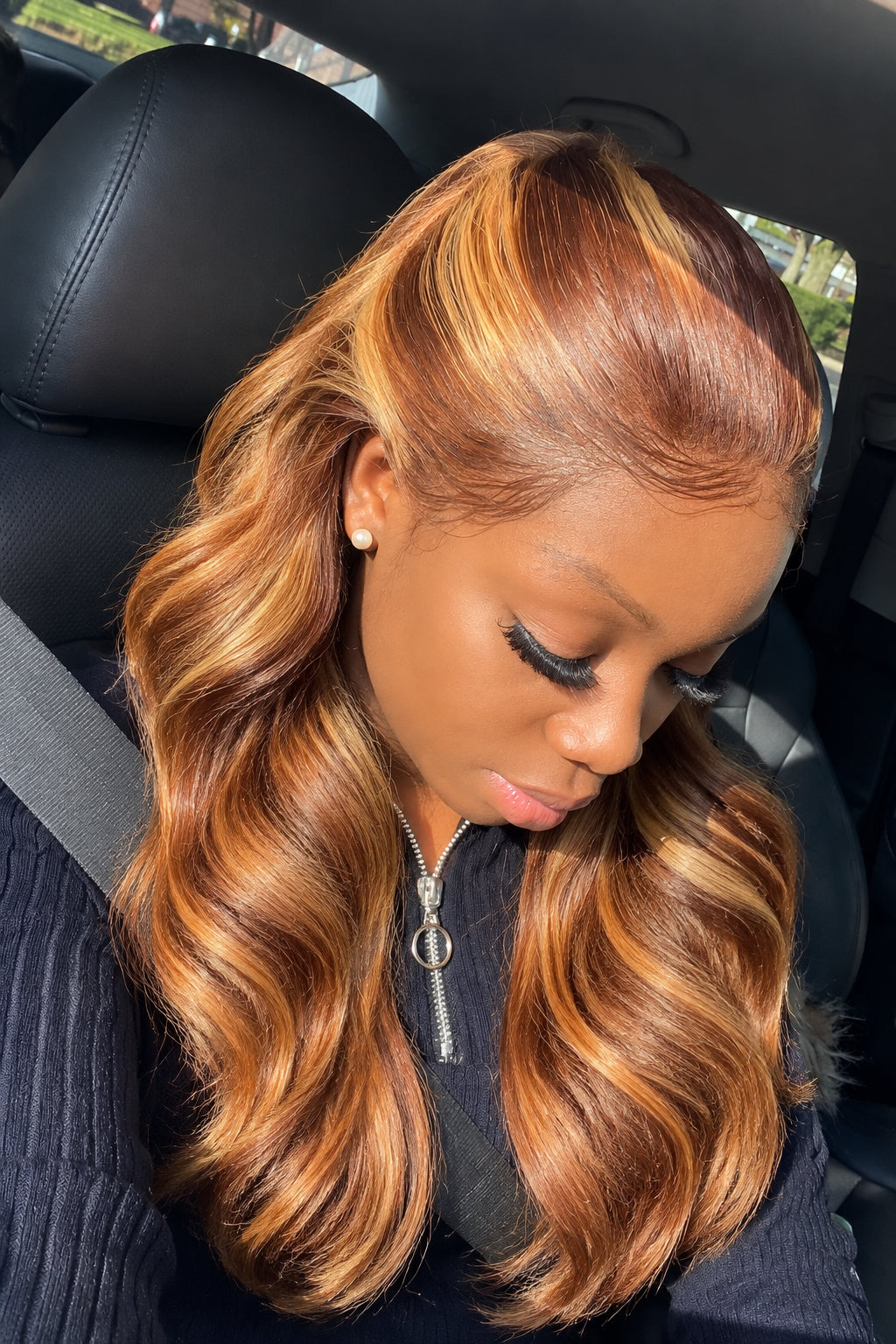 P4/27 Highlight Piano Color Wig