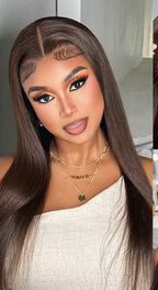 Kelcesuniquehair Chocolate Brown Human Hair Wig - Kelces Unique Hair