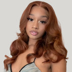 KelcesUniqueHair Chestnut Brown Human Hair 6X9 Closure Wig - Kelces Unique Hair