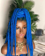 Blue Braids Full Lace Wig