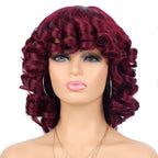 Bouncy Afro Curly 8" Glueless Wig with Bangs — Wear & Go