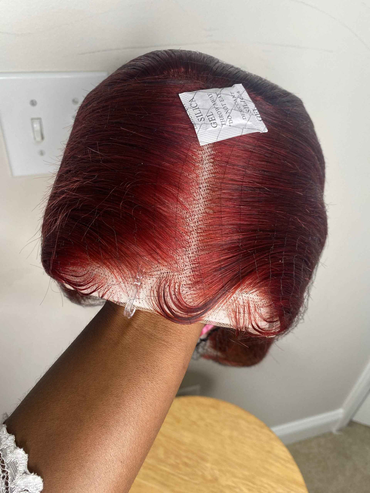 Burgundy Bob Wig