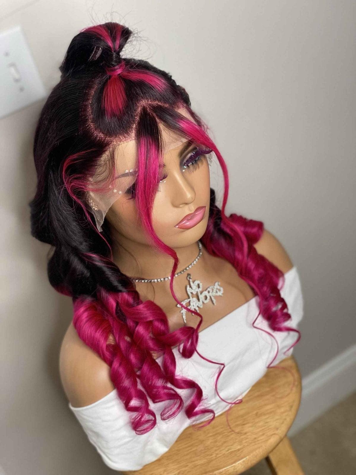 1b/pink Body Wave wig