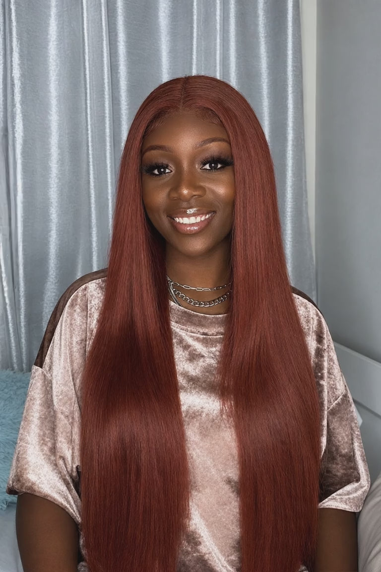 Copper Straight Wig